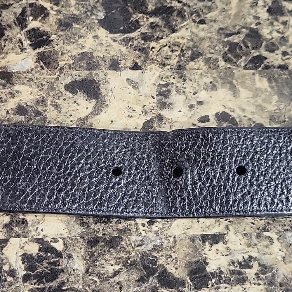 Coach Reversible Black/Brown Leather Belt with Silver Buckle - Picture 5 of 5